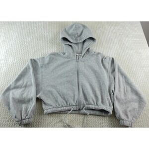 H&M -  Cropped - Hooded ZIP-UP Sweatshirt - Women's Size S xsmall